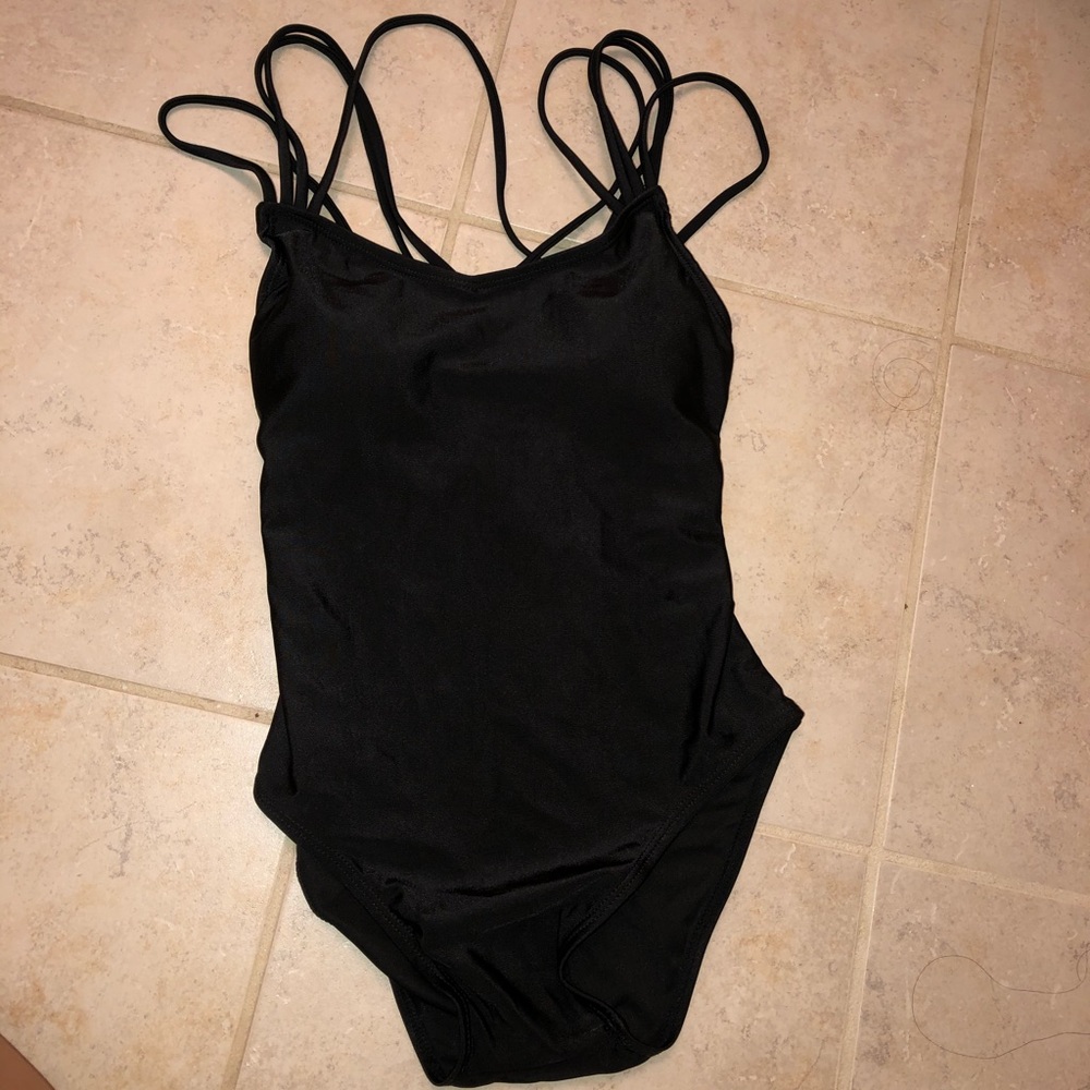 strappy one piece swimsuit